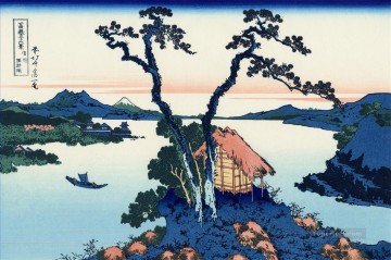 日本 Painting - 信濃の国の諏訪湖 葛飾北斎